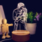 Personalized 3D Night Light USB Wooden Base DIY Acrylic Lamp