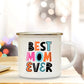 Best Mom Ever Enamel Cups Mothers Day Gift for Mom Mommy Birthday Gifts