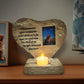 Pet Dog Memorial Stones with Photo Frame and Candle Holder