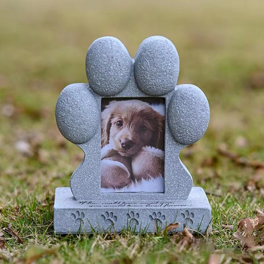 Pet Dog Sacrifice Tombstone Can Place Photo Creative Resin Simulation Monument Memorial Stone