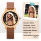 Personalized Photo Watches for Men Women Unique Wooden Wristwatch