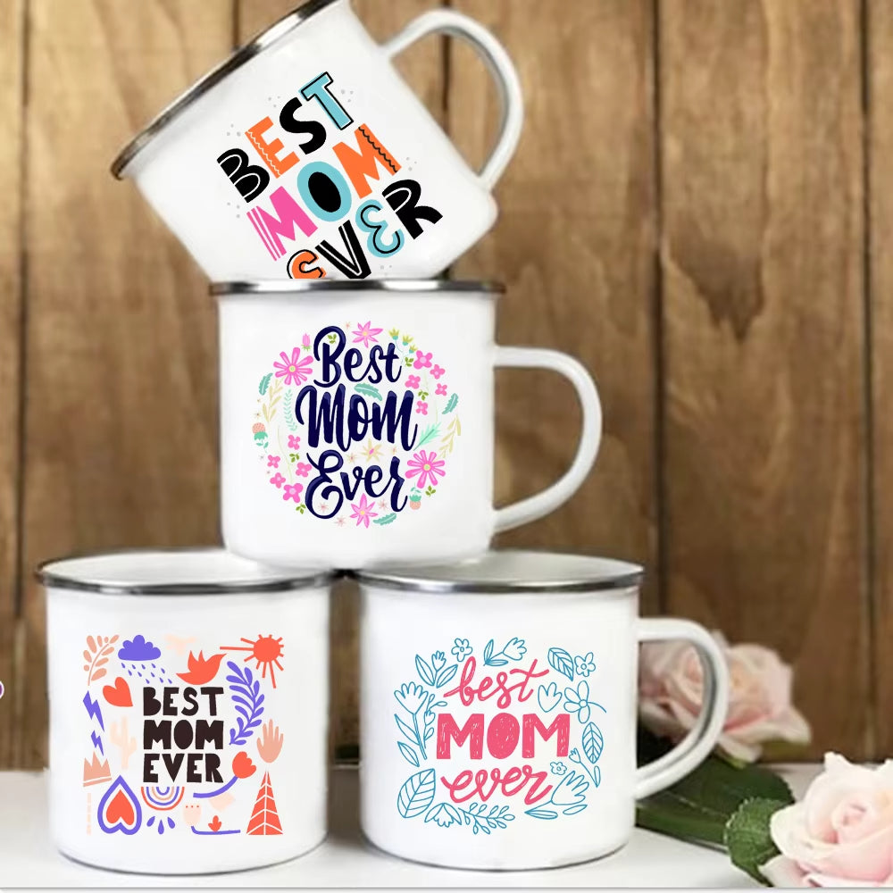 Best Mom Ever Enamel Cups Mothers Day Gift for Mom Mommy Birthday Gifts