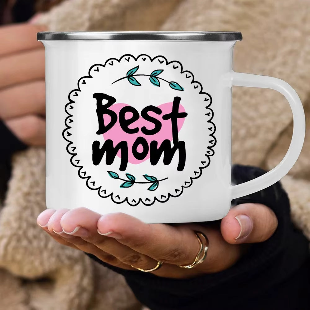 Best Mom Enamel Cups Mommy Birthday Gifts Best Mom Ever Mug Mothers Day Gift