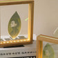 7 inch Birthday Gift Leaf Carving Custom Photo Leaf Carving Gift Luminous Photo Frame with Lights