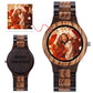 Personalized Photo Watches for Men Women Unique Wooden Wristwatch