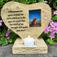 Pet Dog Memorial Stones with Photo Frame and Candle Holder