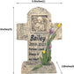 Cross Dog Memorial Stone Angel Holding a Dog. Dog Memorial Gifts for Loss of Dog