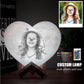 Customized Moon Lamp with Photo Text Heart Shape 3D Printed Moon Night Light
