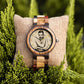Wood Watch Men Women Quartz Wristwatch Couple Timepiece Clock