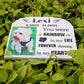 Personalized Pet Memorial Stones, Custom Cat/Dog Memorial Garden Stone with Photo
