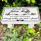 Memorial Bench Plaques for Outdoors Gifts