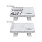 Personalized Bench Pet Memorial Garden Stone Plaque with Colorful Photo