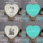 Heart Shape 3D Printed Moon Lamp Customized Photo Text Night Light