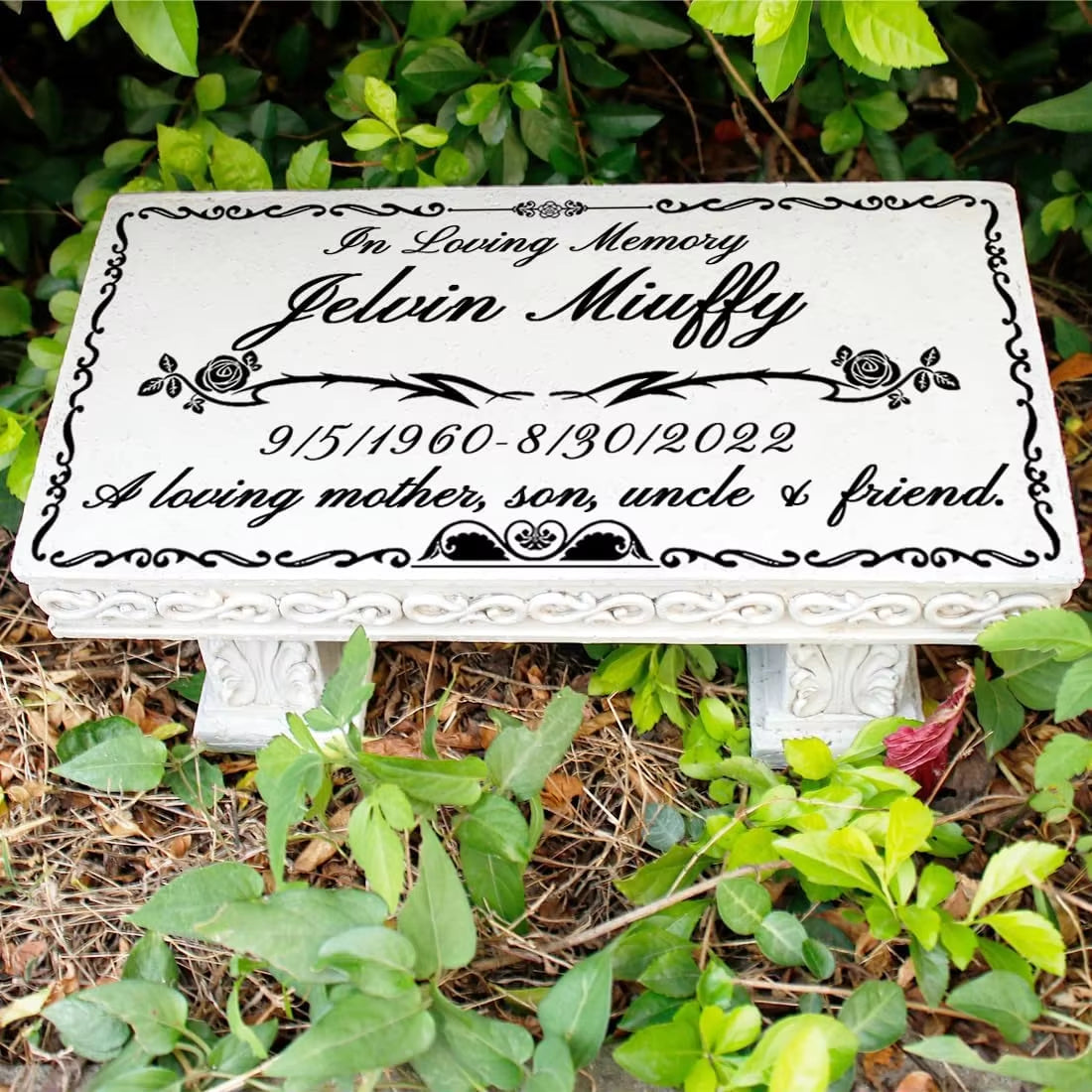 Personalized Human Memorial Stones with Photo