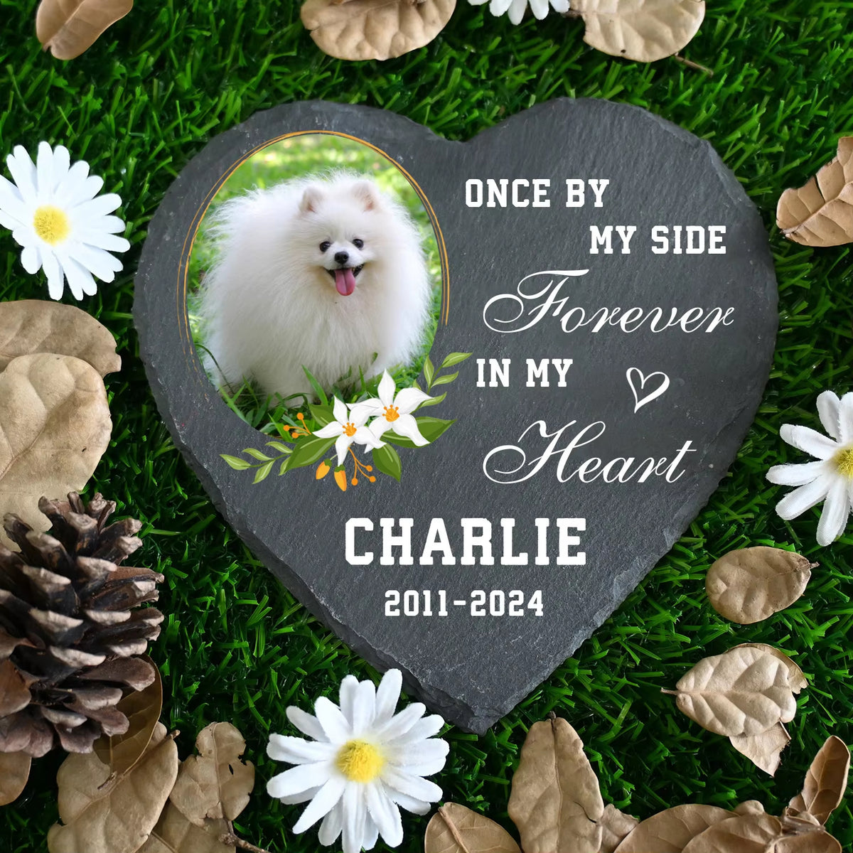 Personalized Pet Memorial Stone with Photo Printing