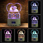 Love Crystal Photo Customized Picture Text Night Light Bluetooth Music Player