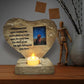 Pet Dog Memorial Stones with Photo Frame and Candle Holder
