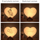 Customized Moon Lamp with Photo Text Heart Shape 3D Printed Moon Night Light