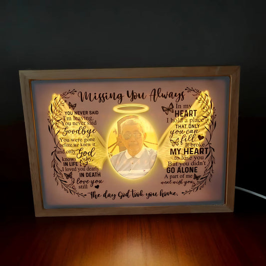 Personalized In Memory of Loved Lamp with Custom Photo Night Light
