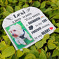 Personalized Pet Memorial Stones, Custom Cat/Dog Memorial Garden Stone with Photo