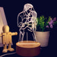 Personalized 3D Night Light USB Wooden Base DIY Acrylic Lamp