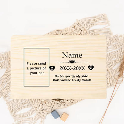 Personalized Pet Urn Customize Name Dog Memory Wood Box