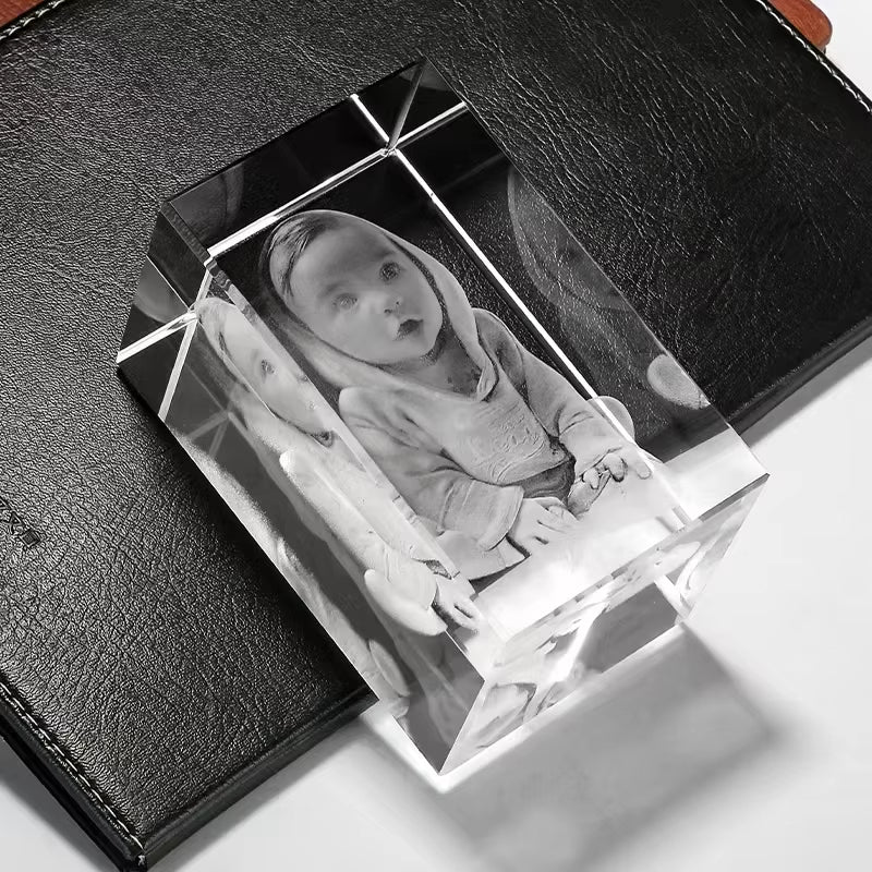 Customized Photo 2D Laser Engraving Crystal Photo Frame