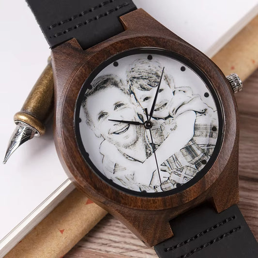 Personalized Men Watch Wooden Timepieces Special Family Present