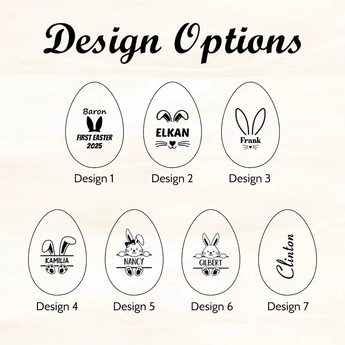 Personalized Musical Wooden Easter Egg Shakers, Engraved Egg Shaker Kids