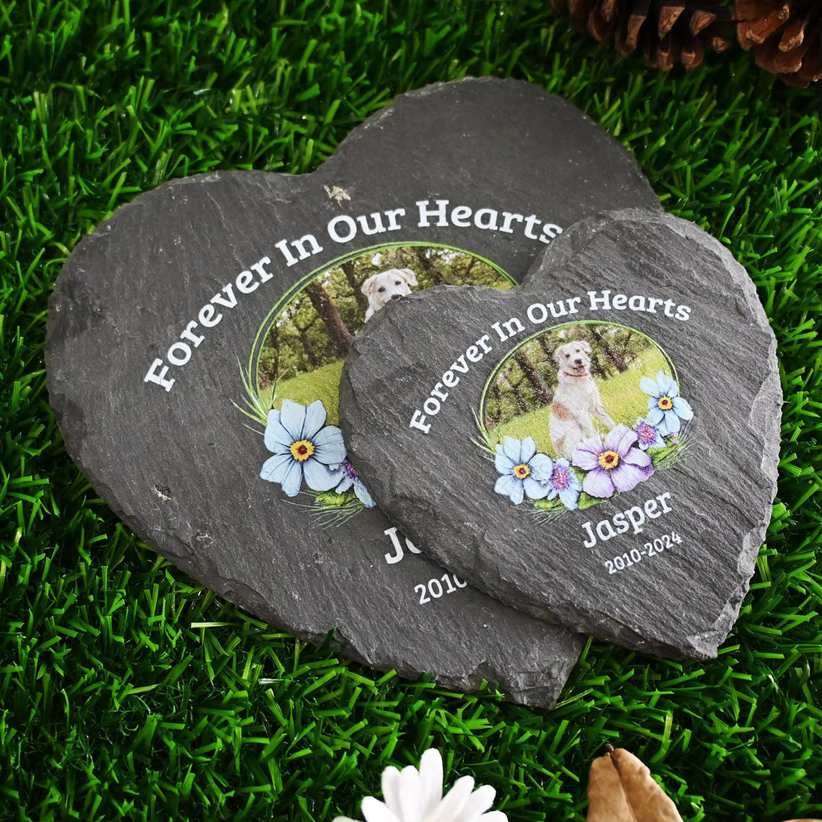 Personalized Pet Memorial Stone with Photo Printing