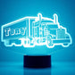 Personalized Car LED USB Night Light Custom Name Acrylic Lamp For Kids