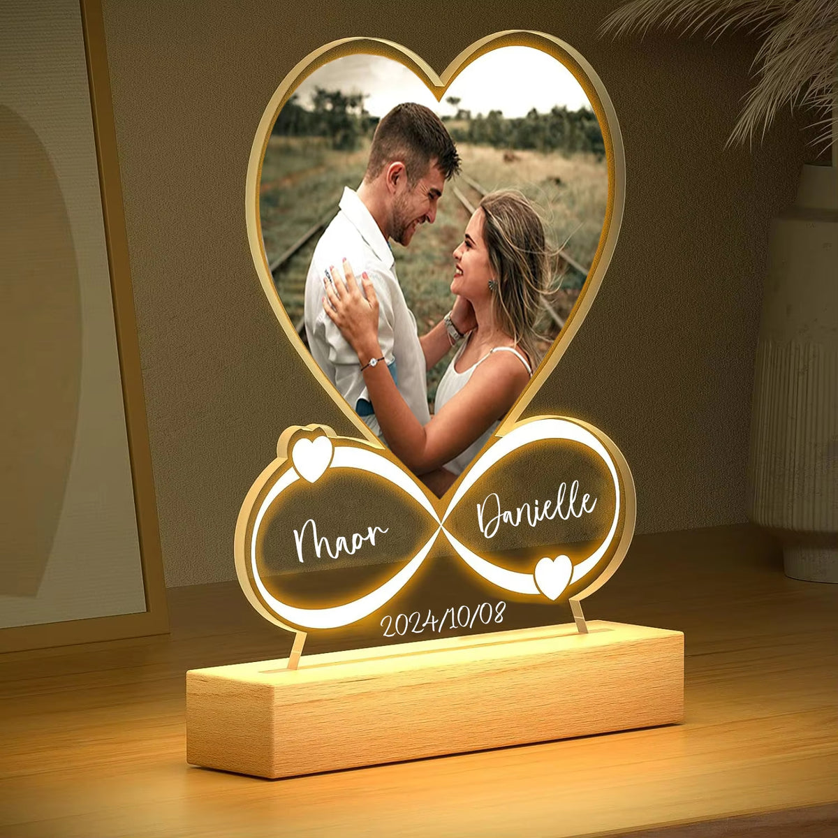 Personalized Anniversary Women Men Couples Gifts Custom Photo Love Frame