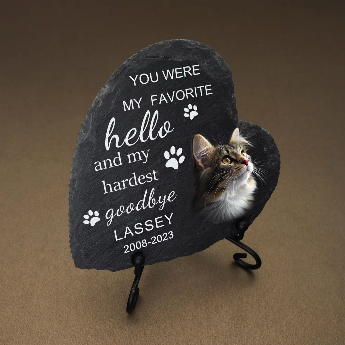 Personalized Pet Memorial Stones, Memorial Garden Stone Engraved with Photo