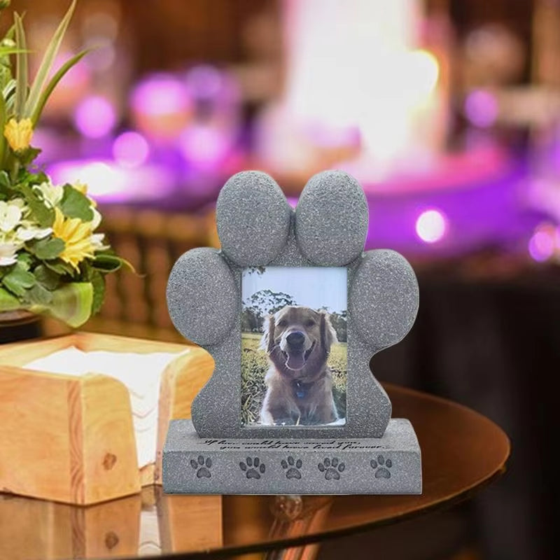 Pet Dog Sacrifice Tombstone Can Place Photo Creative Resin Simulation Monument Memorial Stone