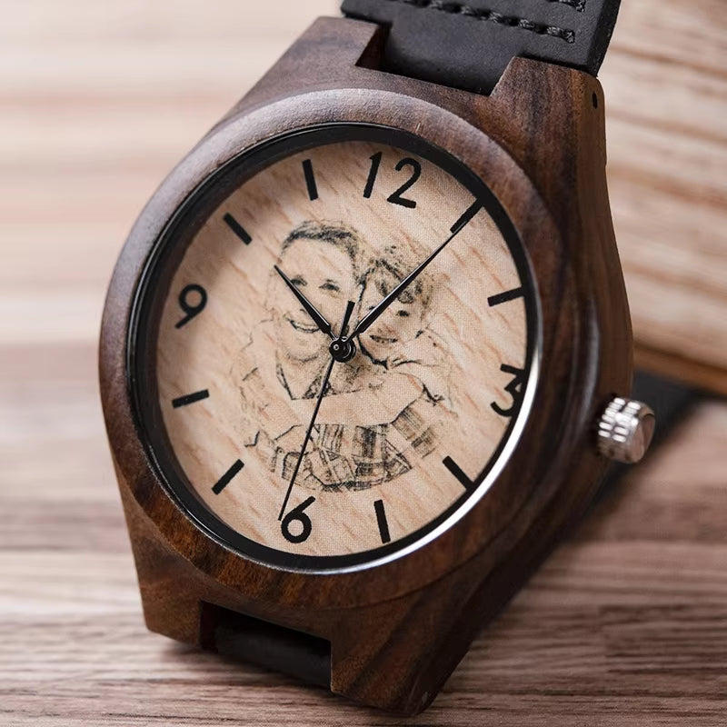 Personalized Men Watch Wooden Timepieces Special Family Present