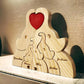Personalized Wooden Elephant Puzzle Family Wood Animal Sculpture Puzzle
