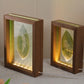 7 inch Birthday Gift Leaf Carving Custom Photo Leaf Carving Gift Luminous Photo Frame with Lights
