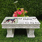 Custom Pet Memorial Stone with Colorful Photo