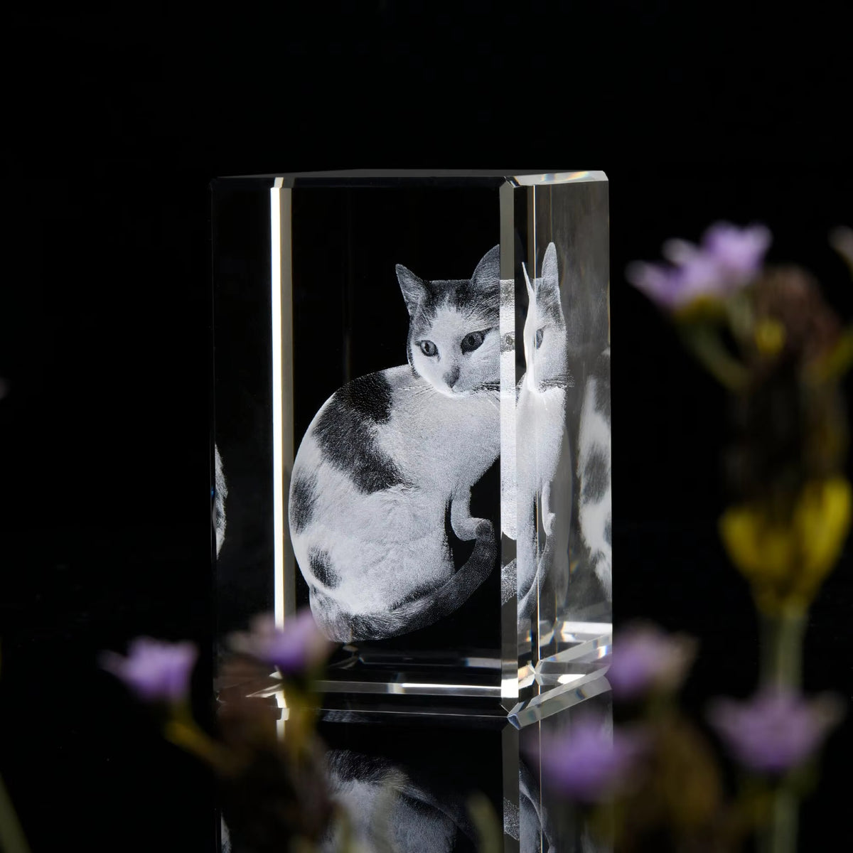 Personalized Sympathy Tribute Custom Gift for Loss of Beloved Pet with Crystal Decor
