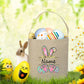 Personalized Easter Basket Bunny Eggs with Name Tote Bags Custom Candy Bucket