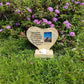 Pet Dog Memorial Stones with Photo Frame and Candle Holder