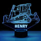 Personalized Car LED USB Night Light Custom Name Acrylic Lamp For Kids