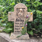 Cross Dog Memorial Stone Angel Holding a Dog. Dog Memorial Gifts for Loss of Dog