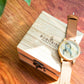 Ultra-High Precision Laser Photo Wood Watch Genuine Leather Strap Customize Unique Christmas Gift