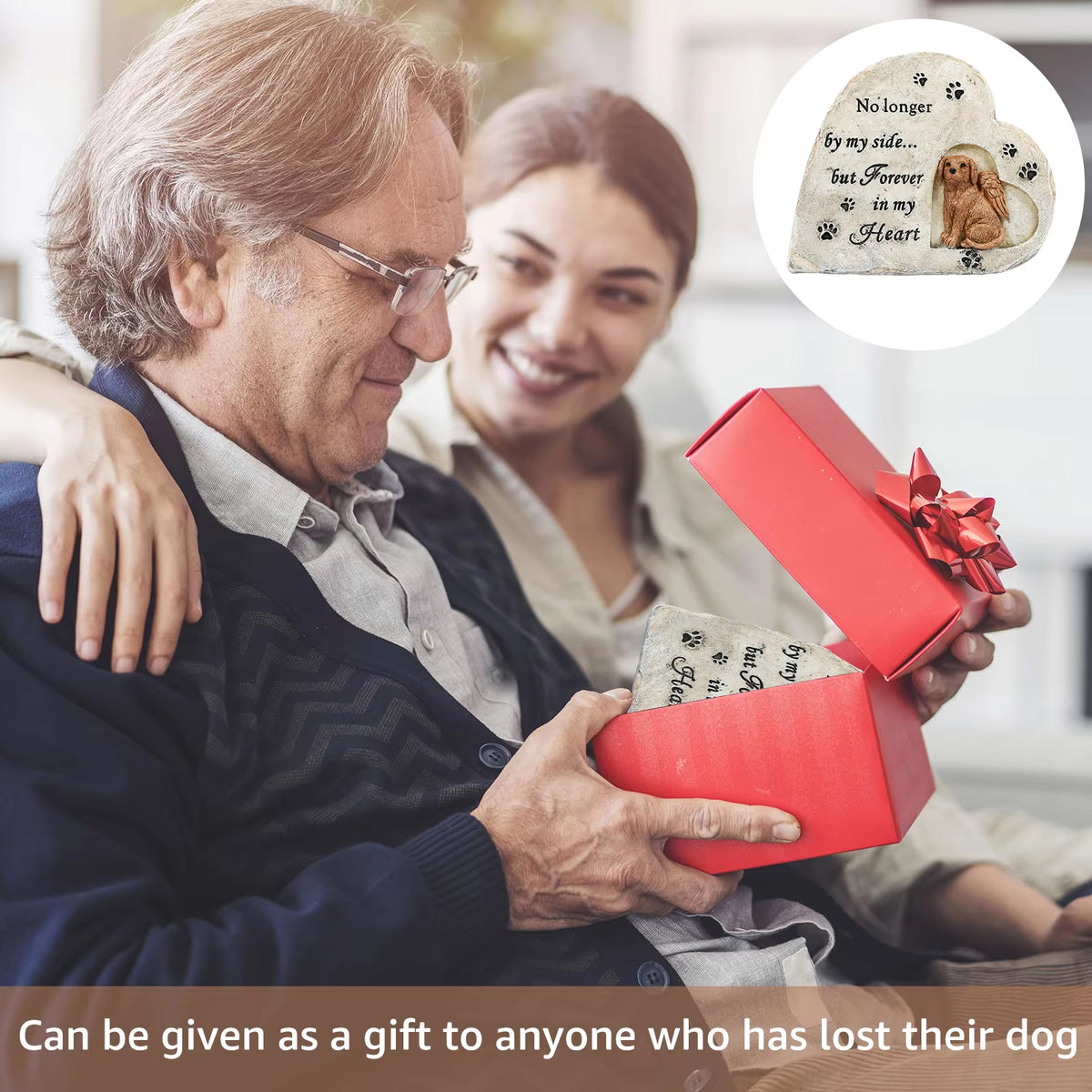 Dog Memorial Stone Resin Pet Memorial Sympathy Statue