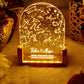 Personalized Constellation Chart Lamp Customized Bedroom NightLight for Couples