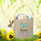 Personalized Easter Basket Bunny Eggs with Name Tote Bags Custom Candy Bucket