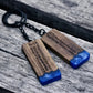 Custom Resin Wood Keychain Fashion Personlized Gift for Couple Car Key Ring Key Chain