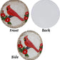 Personalized Human Memorial Garden Stone with Cardinal Statue
