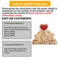 Personalized Wooden Elephant Puzzle Family Wood Animal Sculpture Puzzle